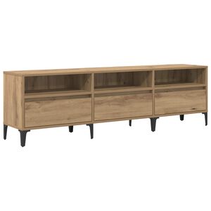 vidaXL Meuble TV 150 x 30 x 45 cm Ch&ecirc;ne artisanal