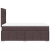 vidaXL Sommier &agrave; lattes de lit avec matelas Marron fonc&eacute; 120x200 cm