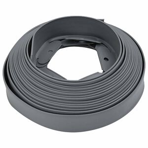 vidaXL Bordures de pelouse Gris 4000 x 4 x 5 cm Plastique
