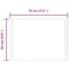 vidaXL Miroir de salle de bain &agrave; LED 50x70 cm