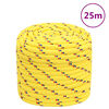 vidaXL Corde de bateau Jaune 18 mm 25 m Polypropyl&egrave;ne