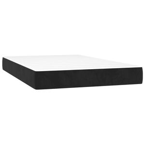vidaXL Matelas &agrave; ressorts ensach&eacute;s mi-ferme Noir 120x200x20 cm