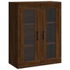 vidaXL Armoires murales 2 pcs ch&ecirc;ne marron bois d'ing&eacute;nierie
