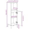 vidaXL Armoire salle de bain ch&ecirc;ne sonoma 30x30x100 cm