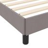 vidaXL Lit &agrave; ressorts avec matelas Taupe 100 x 200 cm tissu