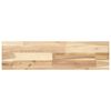 vidaXL &Eacute;tag&egrave;res flottantes 2 pcs 80x20x4 cm acacia massif non trait&eacute;