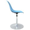 vidaXL Chaises &agrave; manger pivotantes lot de 4 bleu PP
