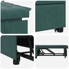 vidaXL Canap&eacute;-Lit Vert fonc&eacute; 194 x 67 x 82 cm Velours
