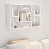 vidaXL &Eacute;tag&egrave;re murale blanc 85x16x52,5 cm bois d'ing&eacute;nierie