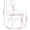 vidaXL Chaise de relaxation Cr&egrave;me Tissu
