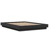 vidaXL Cadre de lit sans matelas noir 120x190 cm