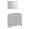 vidaXL Meubles de salle de bain Gris b&eacute;ton Bois d'ing&eacute;nierie