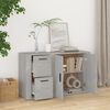vidaXL Buffet Gris b&eacute;ton 100x33x59,5 cm Bois d'ing&eacute;nierie