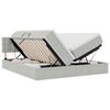 vidaXL Lit de Rangement avec matelas Gris clair 90 x 200 cm