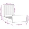 vidaXL Cadre de lit sans matelas bleu 80x200 cm tissu
