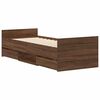 vidaXL Cadre de lit sans matelas ch&ecirc;ne marron 90x190 cm