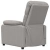 vidaXL Fauteuil de massage Taupe Tissu