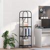 vidaXL &Eacute;tag&egrave;re Ch&ecirc;ne noir 40 x 30 x 146 cm Bois d'ing&eacute;nierie