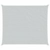 vidaXL Voile d'ombre Gris clair et blanc 7 x 6 m
