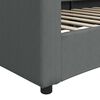 vidaXL Lit de repos gris fonc&eacute; 100x200 cm tissu