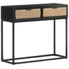 vidaXL Table console 90x35x76 cm Bois de manguier massif