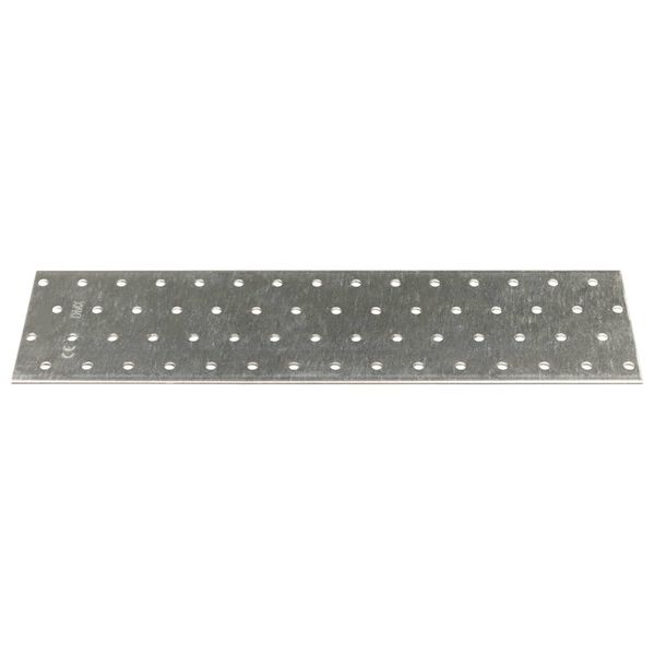 vidaXL Plaques perfor&eacute;es 20 pcs 2 mm 300x80 mm acier galvanis&eacute;