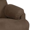 vidaXL Fauteuil de massage Marron Similicuir daim