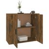 vidaXL Buffet Ch&ecirc;ne fum&eacute; 80x33x70 cm Bois d'ing&eacute;nierie