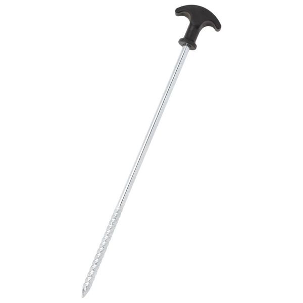 vidaXL Piquets de tente 12 pcs 30 cm &Oslash;7 mm acier galvanis&eacute;