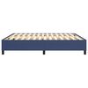 vidaXL Cadre de lit bleu 160x200 cm tissu