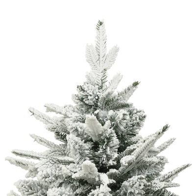 vidaXL Sapin de Noël artificiel à flocons de neige Vert 180 cm PVC/PE