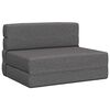 vidaXL Canap&eacute;-lit pliable Gris clair 70 x 72 x 60 cm Tissu