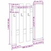 vidaXL Porte-manteau mural Blanc 100 x 10 x 100 cm Bois d'ing&eacute;nierie