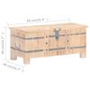 vidaXL Coffre 90x40x40 cm Bois d'acacia solide
