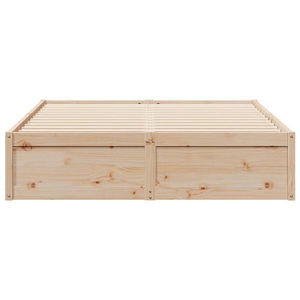 vidaXL Cadre de lit sans matelas 140x200 cm bois massif de pin