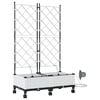 vidaXL Porte-plante de jardin avec irrigation et roues 2 pc Blanc PP