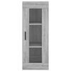 vidaXL Buffet haut Sonoma gris 34,5x34x180 cm Bois d'ing&eacute;nierie
