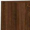 vidaXL Meuble TV avec lumi&egrave;res LED ch&ecirc;ne marron 30,5x30x60 cm