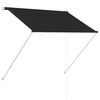 vidaXL Auvent r&eacute;tractable 150x150 cm Anthracite