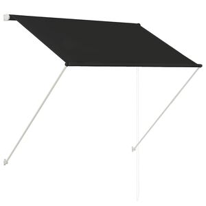 vidaXL Auvent r&eacute;tractable 150x150 cm Anthracite