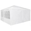 vidaXL Tente de fête Blanc 400 x 400 x 266 cm Polyester et Acier