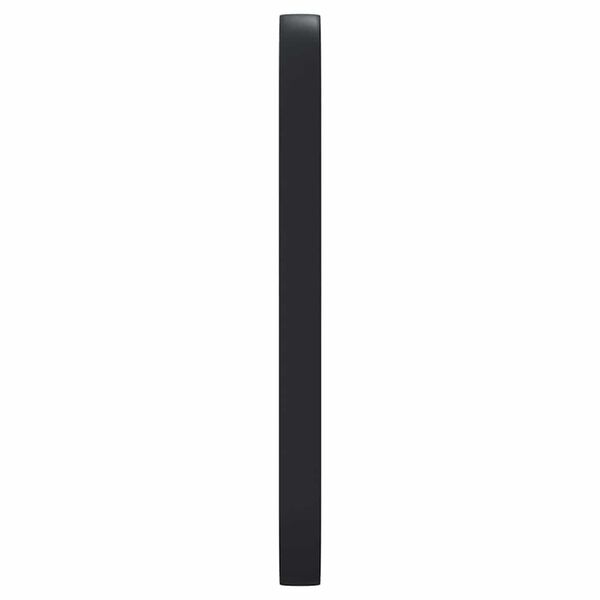 vidaXL Miroir mural Noir 15x40 cm Ovale