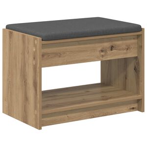 vidaXL Banc d'entr&eacute;e Ch&ecirc;ne Artisanal 63 x 38 x 45 cm