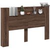 vidaXL T&ecirc;te de lit Ch&ecirc;ne brun 160 x 16,5 x 103,5 cm Bois d'ing&eacute;nierie