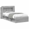 vidaXL Cadre de lit avec rangement Sonoma gris 100 x 200 cm