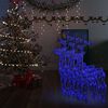 vidaXL D&eacute;corations de No&euml;l de renne 3 pcs 60x16x100 cm Acrylique