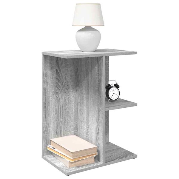 vidaXL Tables de chevet 2 pcs sonoma gris bois d'ing&eacute;nierie