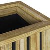 vidaXL Caisses de plantation Marron 33 x 33 x 65 cm Pin&egrave;de impr&eacute;gn&eacute;e