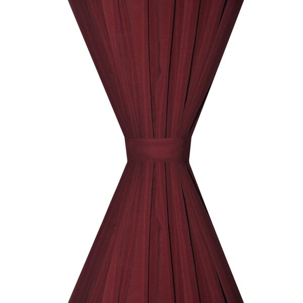 vidaXL Rideau occultant 2 pcs &agrave; double couche 140 x 245 cm Bordeaux