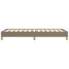 vidaXL Cadre de lit sans matelas taupe 80x200 cm tissu
